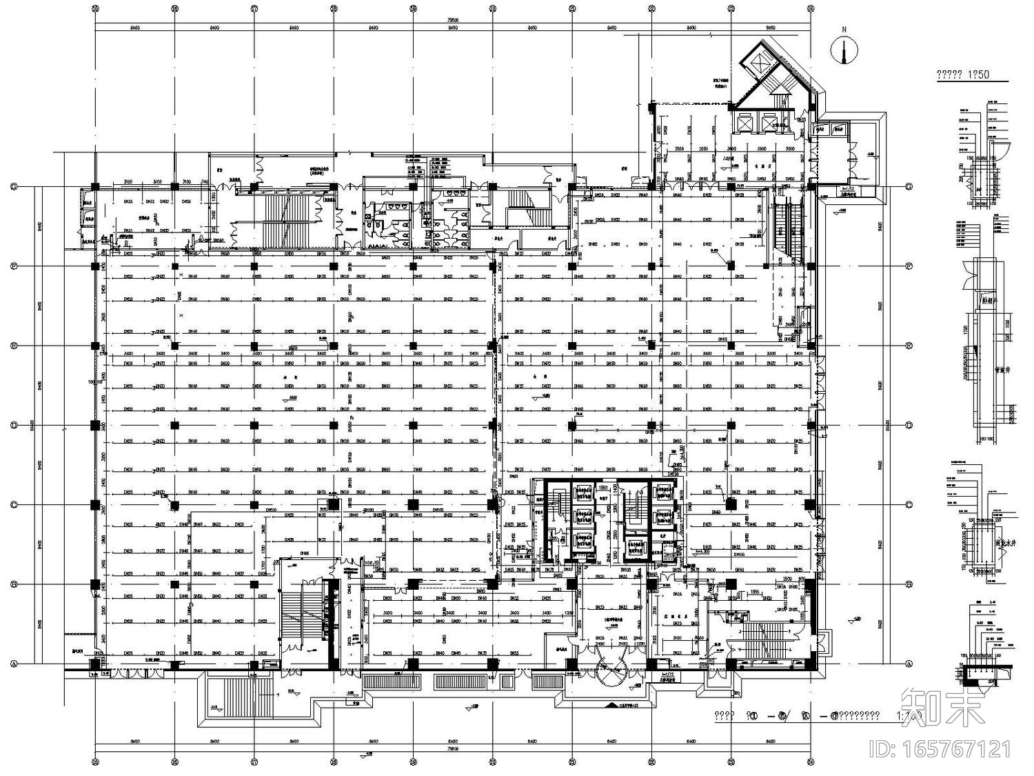 [北京]6栋商业建筑给排水中水虹吸雨水污水消防系统设...cad施工图下载【ID:165767121】