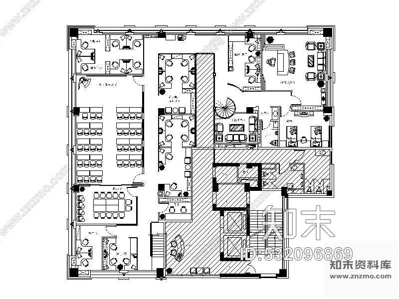 施工图某小型办公室装修施工图施工图下载【ID:532096869】