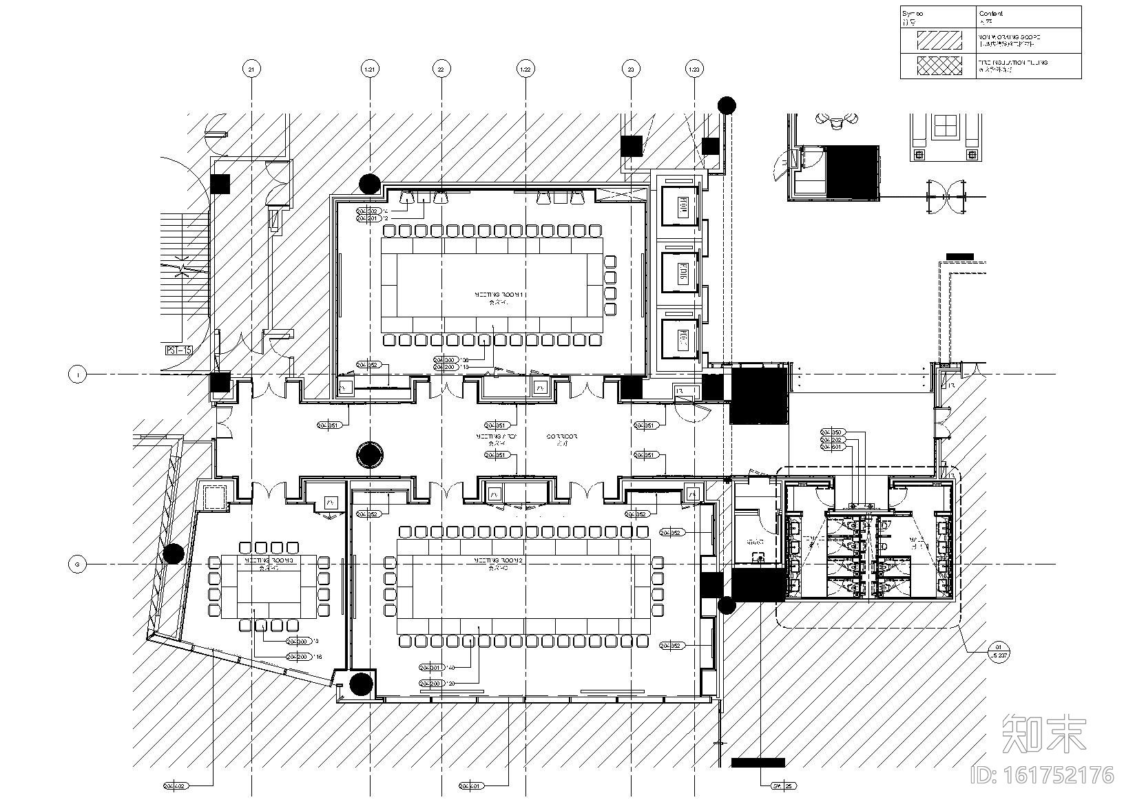 [长沙]尼依格罗五星商务酒店装饰工程施工图cad施工图下载【ID:161752176】