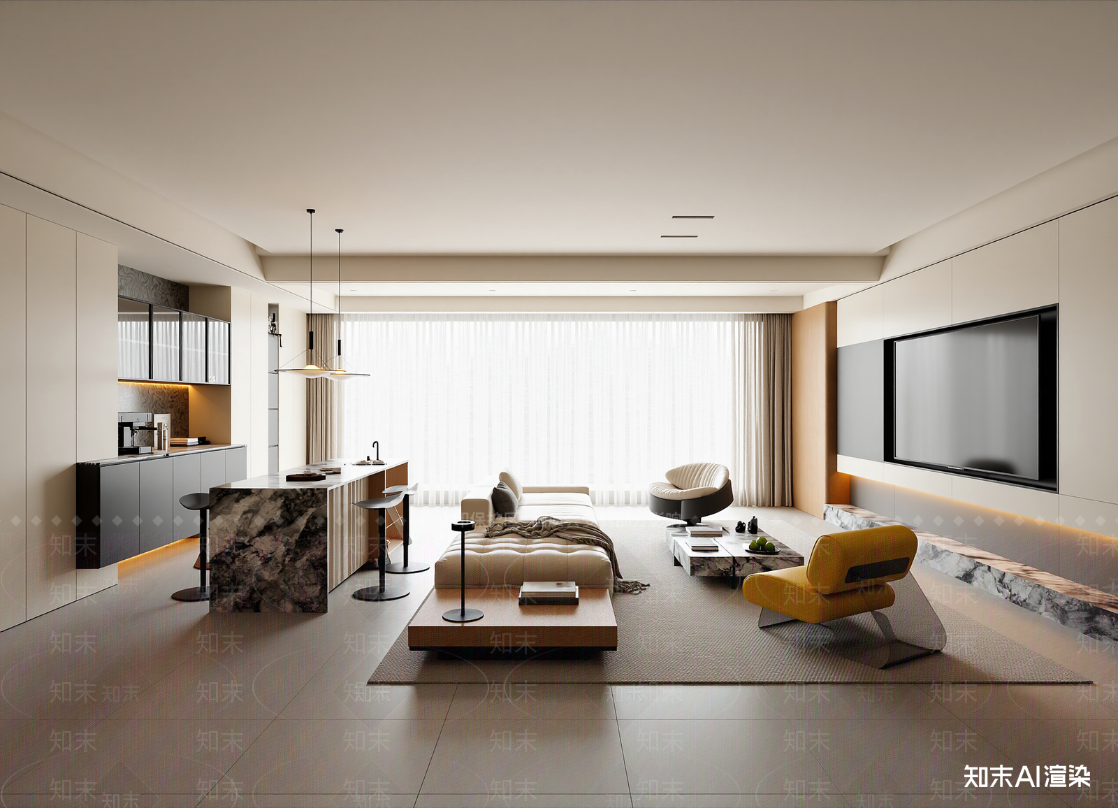 现代客餐厅3D模型下载【ID:1215176648】