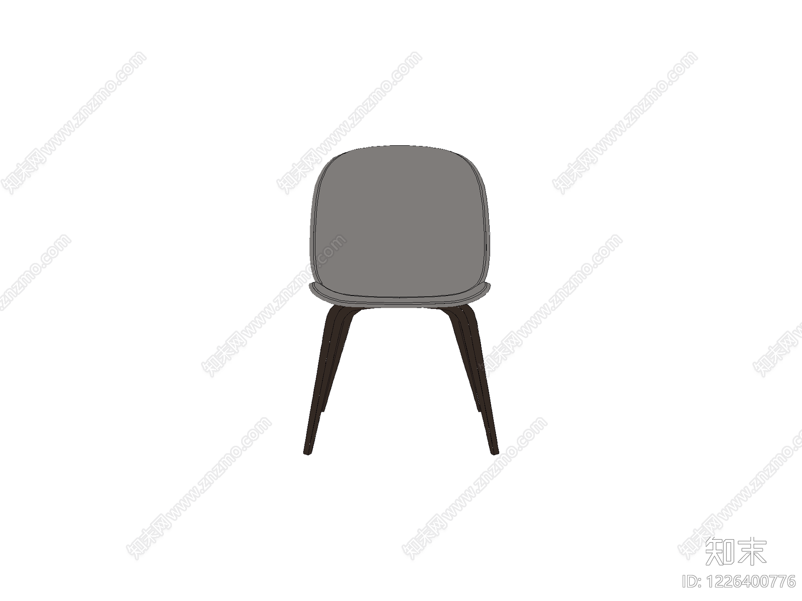 椅子cad施工图下载【ID:1226400776】