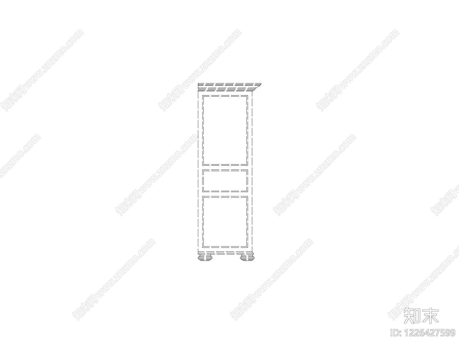 柜子cad施工图下载【ID:1226427599】