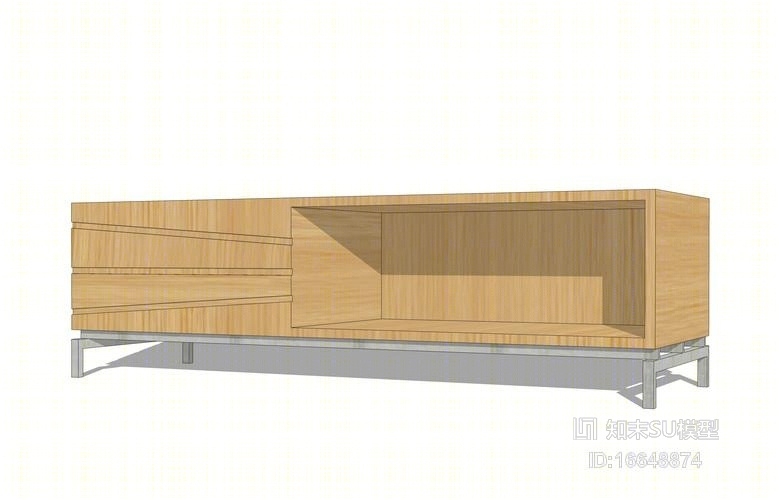 电视柜SU模型下载【ID:16648874】