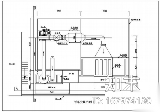 某柴油溶铝炉废气处理工程设备安装图施工图下载【ID:167974130】