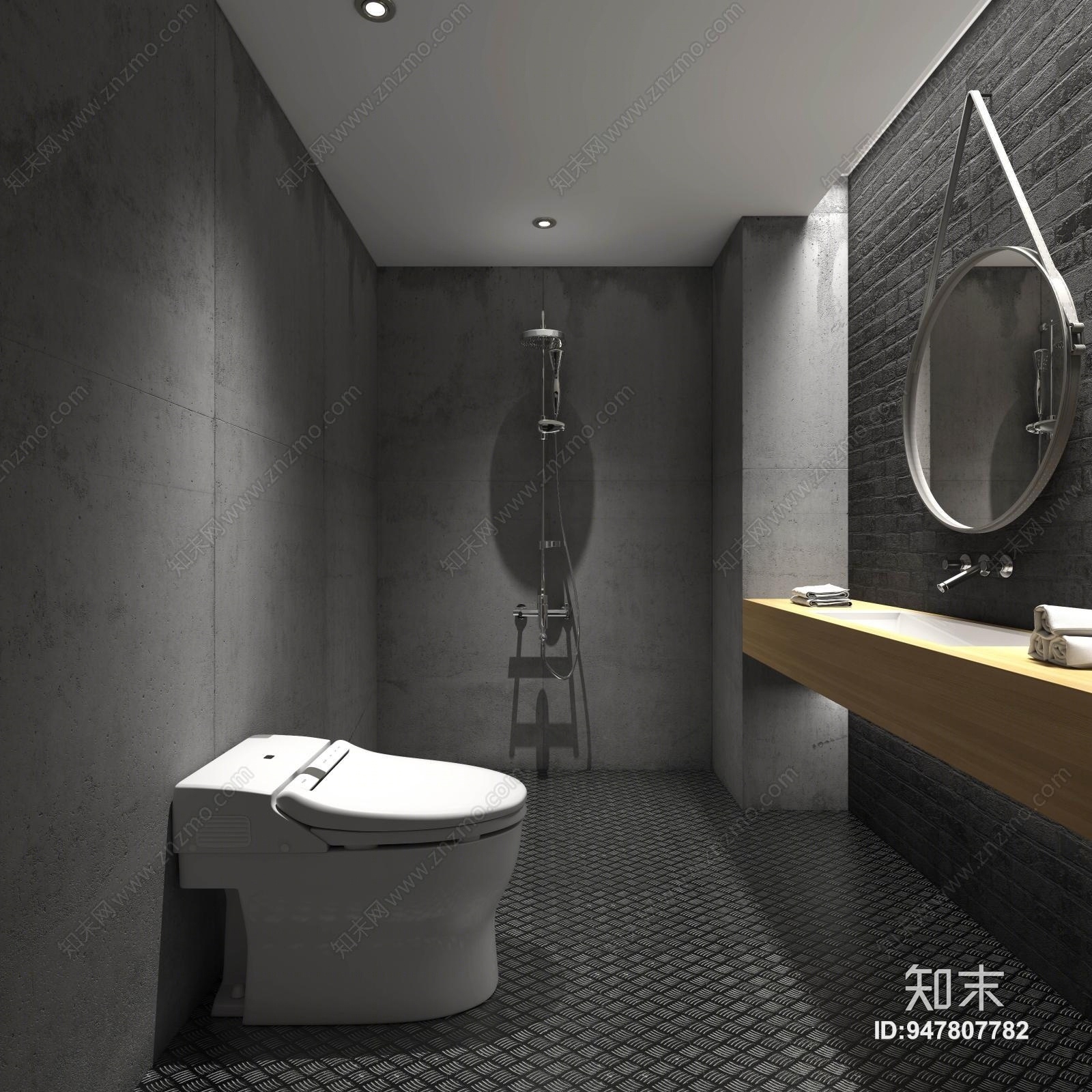工业风单身公寓3D模型下载【ID:947807782】