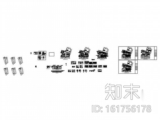 某面包西饼快餐店改造装饰设计图施工图下载【ID:161756178】