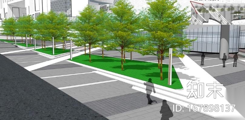 [山东]青岛现代风格商业街景观设计方案施工图下载【ID:167898137】
