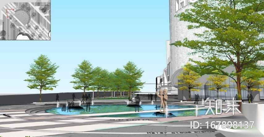 [山东]青岛现代风格商业街景观设计方案cad施工图下载【ID:167898137】