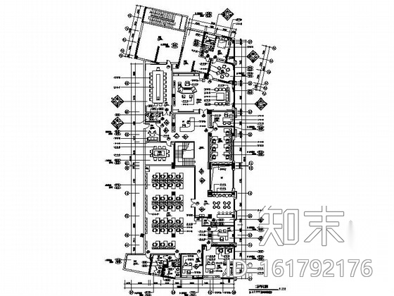 [广东]投资公司办公室室内装修施工图（含方案效果图）cad施工图下载【ID:161792176】