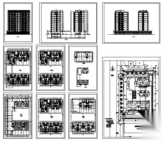 某十一层住宅楼建筑施工图cad施工图下载【ID:149851177】