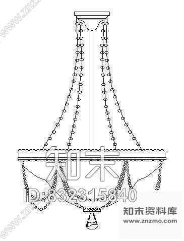 图块/节点吊灯图块8施工图下载【ID:832315840】