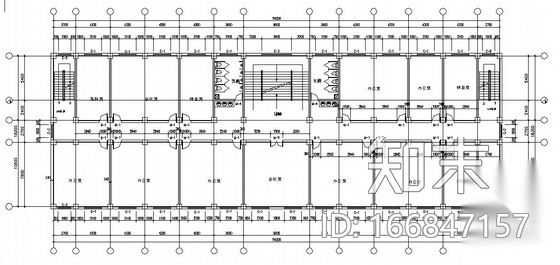 [毕业设计]郑州市大学框架结构办公楼建筑施工图（含开题...施工图下载【ID:166847157】