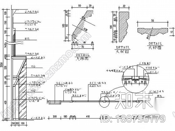 150㎡简欧四居样板房施工图（含效果）cad施工图下载【ID:180756179】