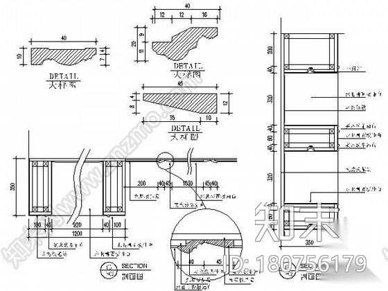 150㎡简欧四居样板房施工图（含效果）cad施工图下载【ID:180756179】