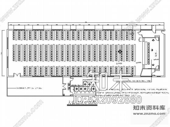 施工图某现代大会议室设计装修图含效果图cad施工图下载【ID:532092880】