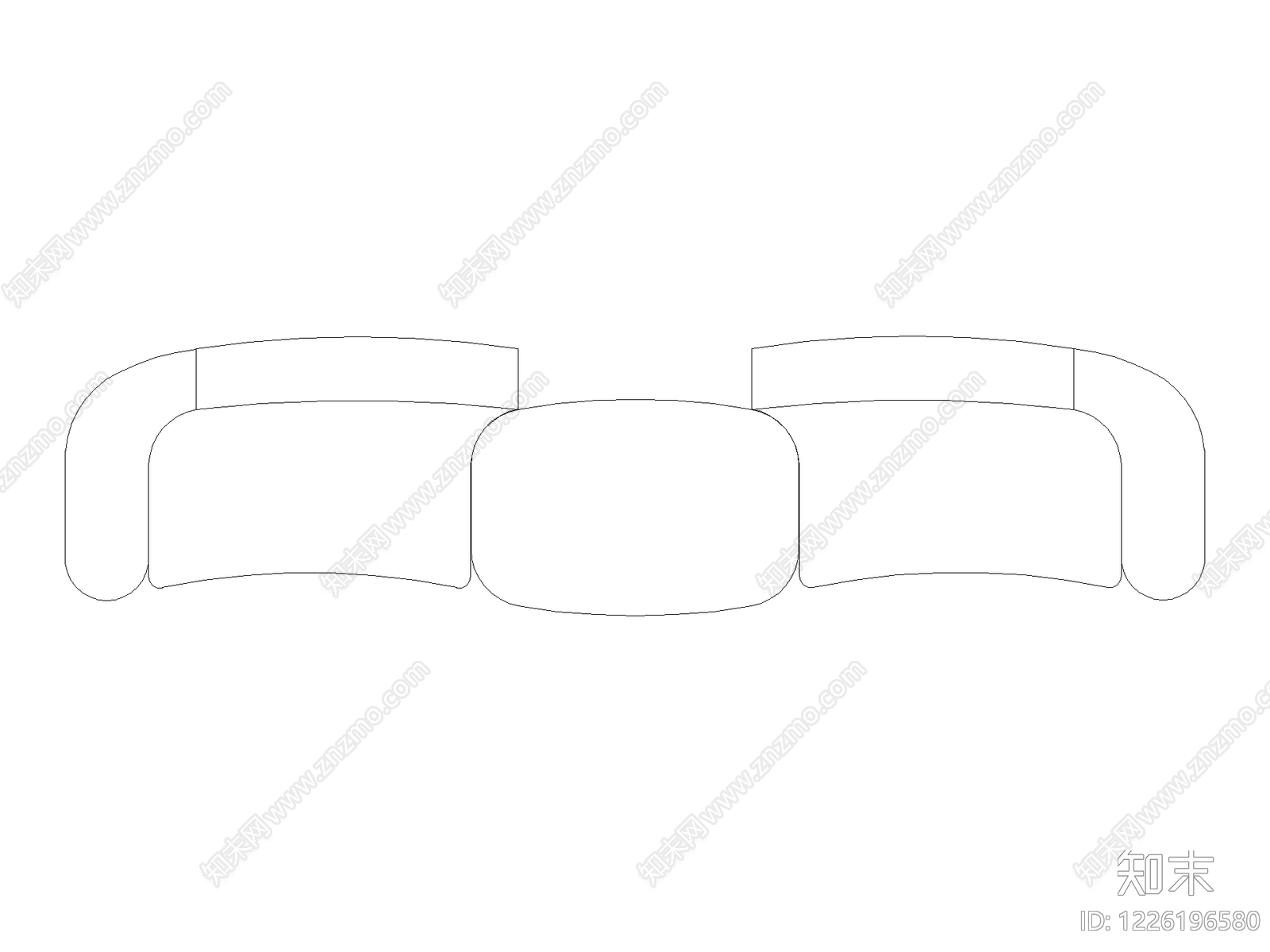 沙发cad施工图下载【ID:1226196580】