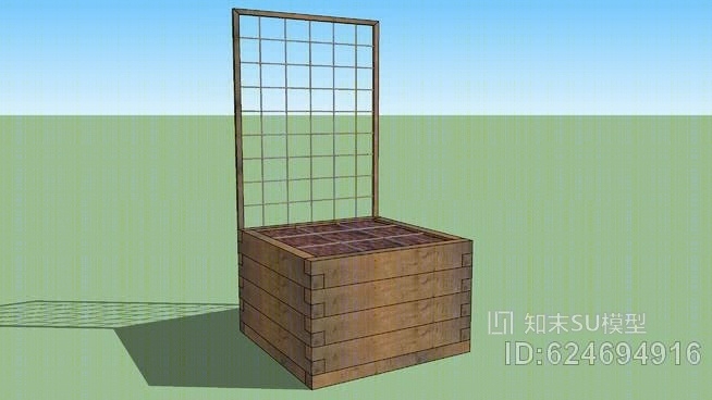 广场花园橡木特别行动不便的人SU模型下载【ID:624694916】