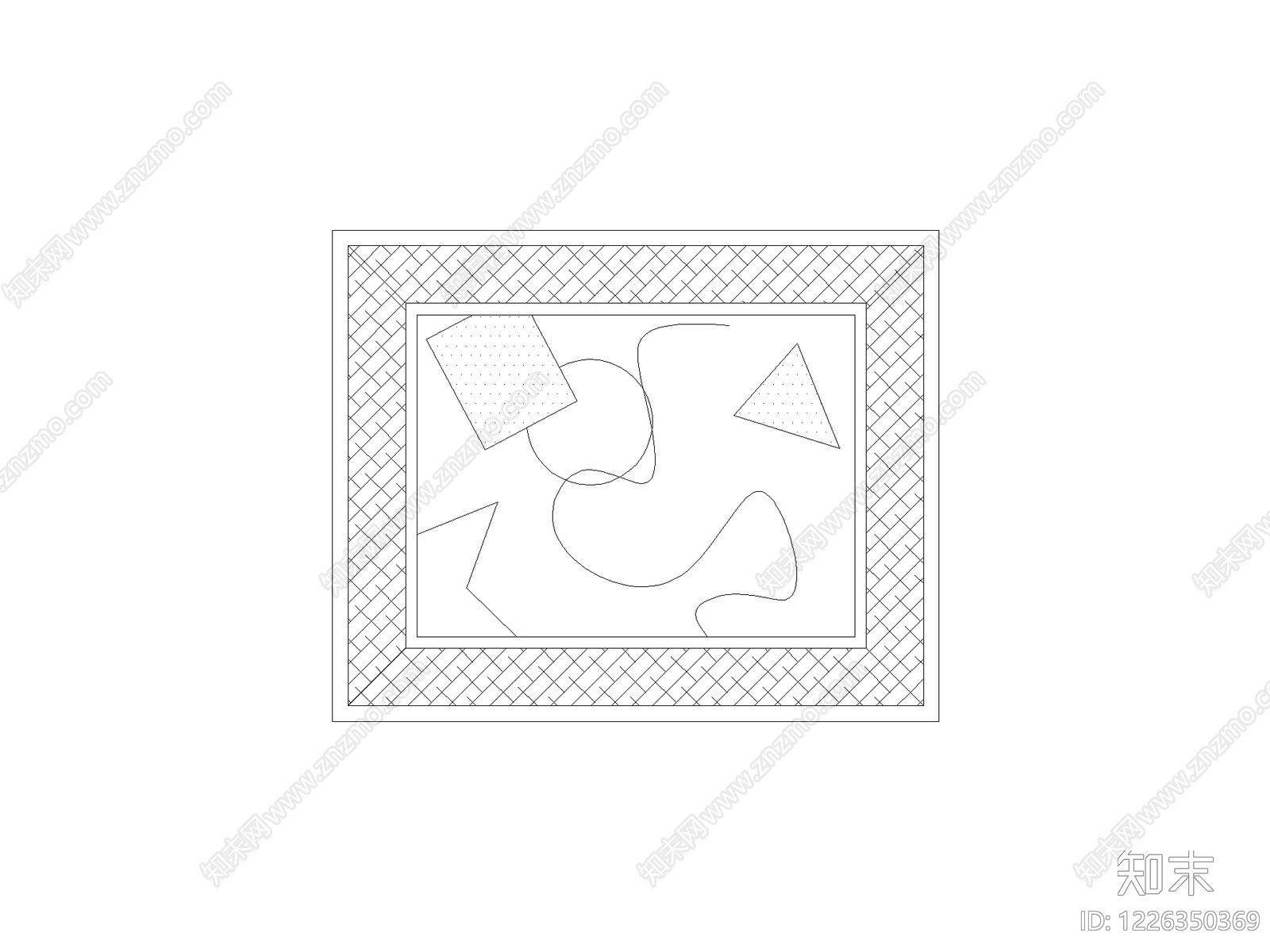 现代填充图案CAD图纸