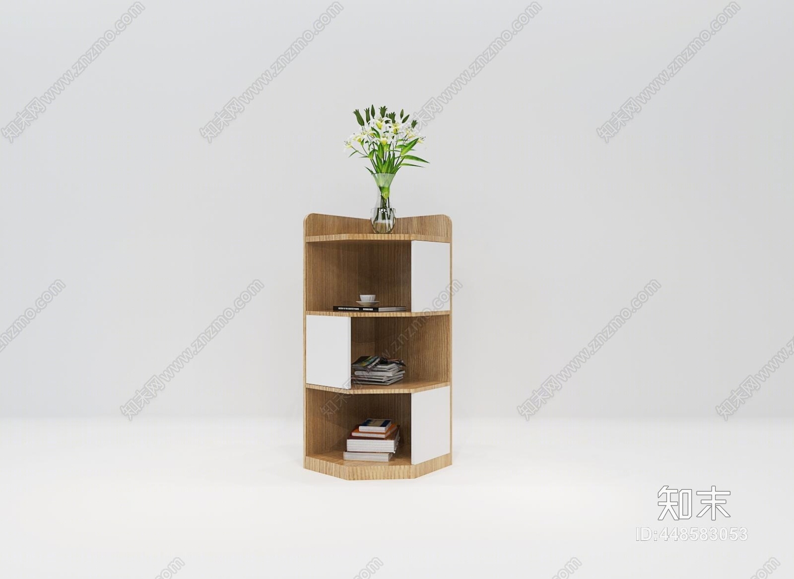 现代三角柜3D模型下载【ID:448583053】