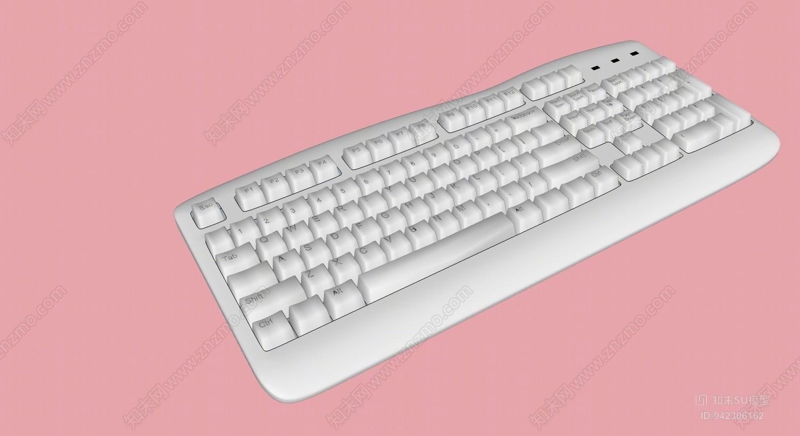 电脑外接键盘SU模型下载【ID:942306162】