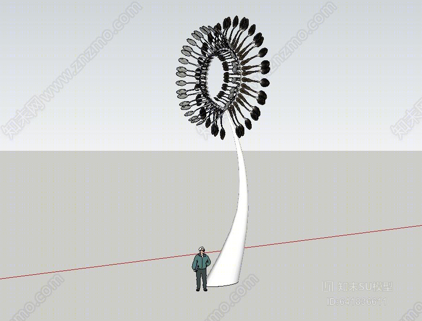雕塑SU模型精品下载_SketchUp模型_知末网