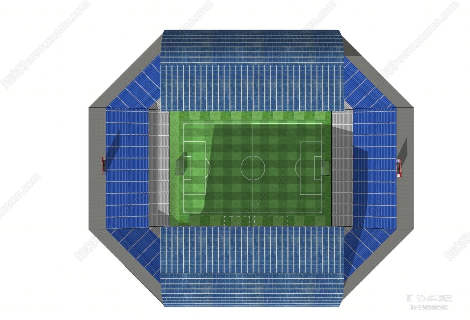 现代风职业比赛体育场馆SU模型下载【ID:546568069】