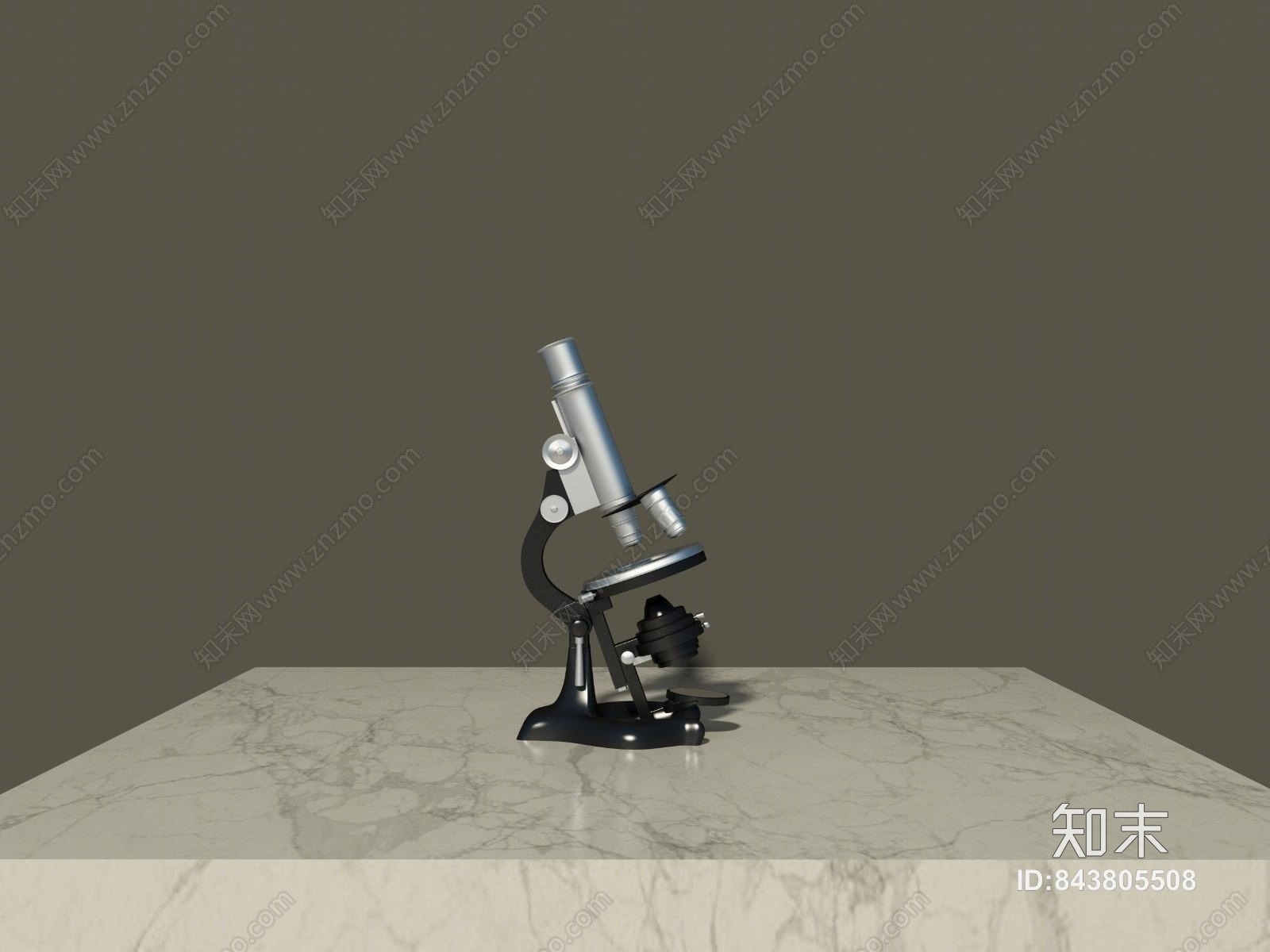 现代显微镜3D模型下载【ID:843805508】