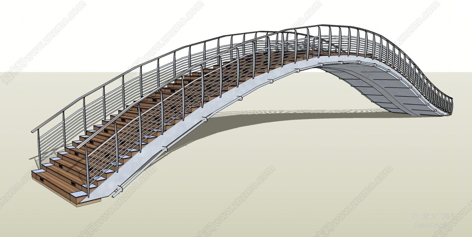 现代风格石桥SU模型下载【ID:945065234】