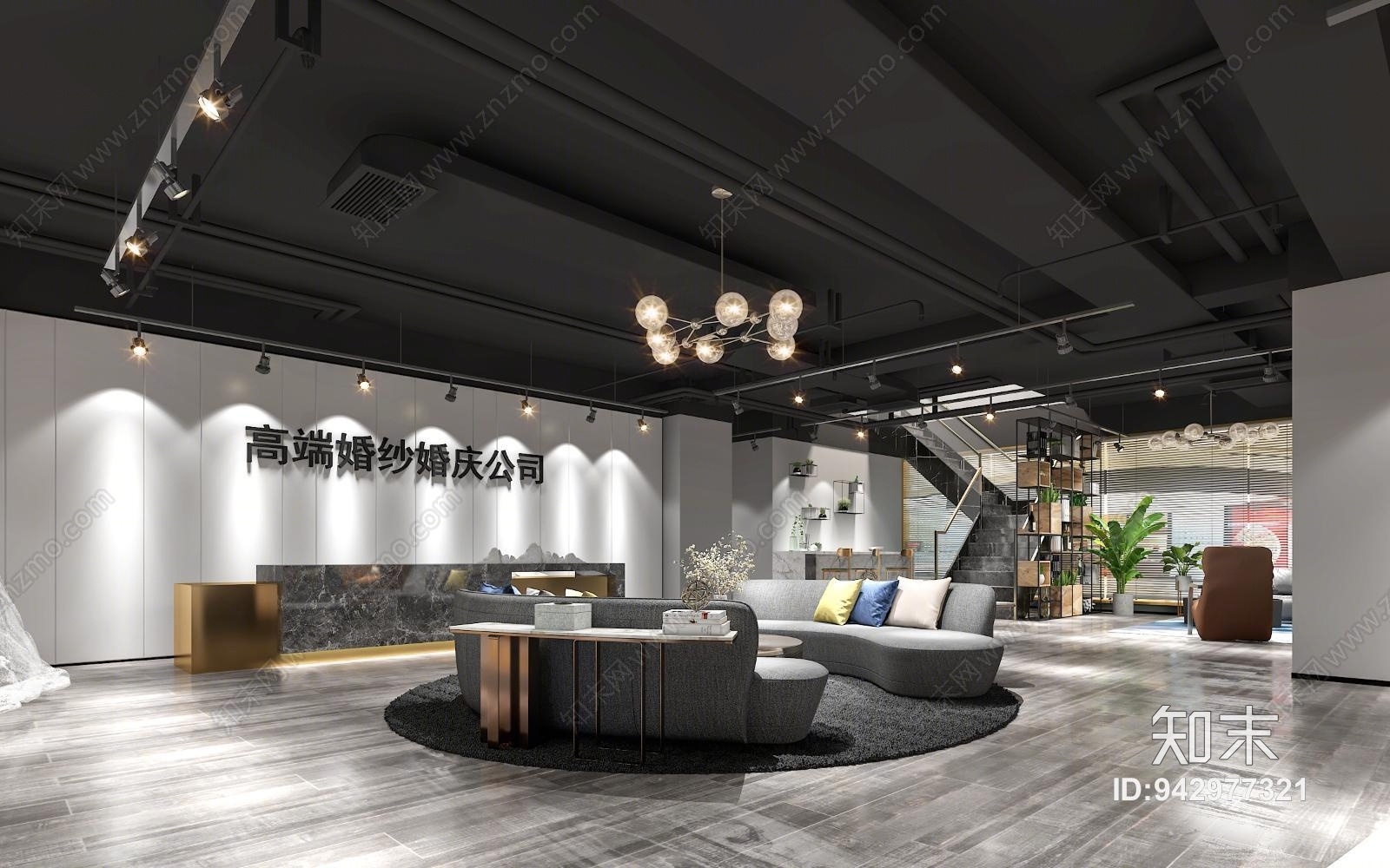 工业风婚纱店3D模型下载【ID:942977321】