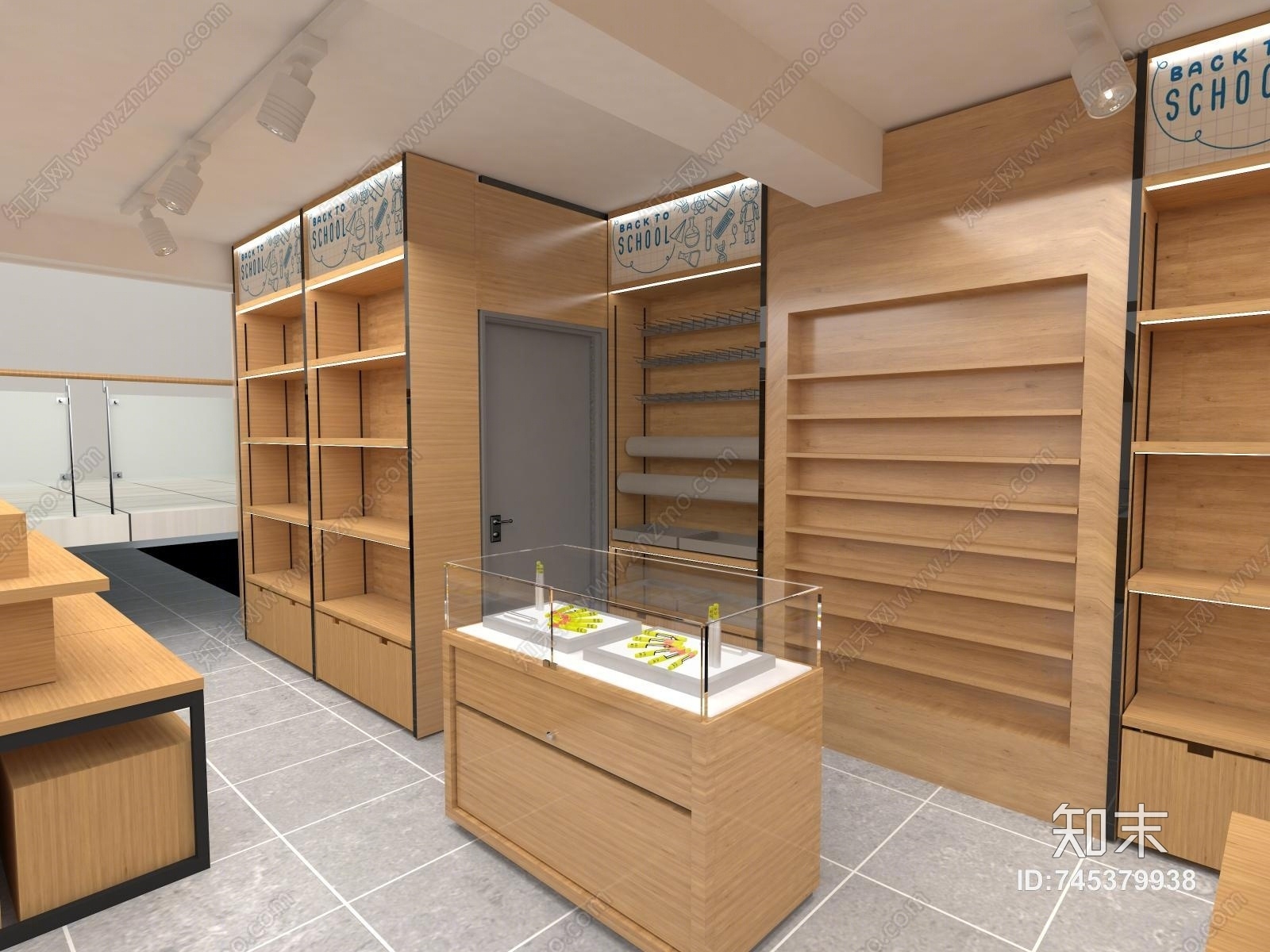 现代万达文具店时尚生活馆3D模型下载【ID:745379938】