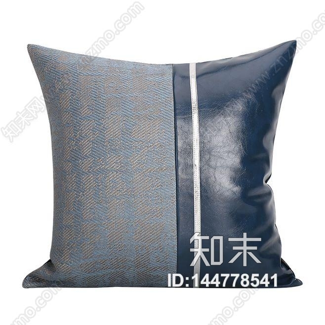 高清轻奢蓝色抱枕贴图下载【ID:144778541】