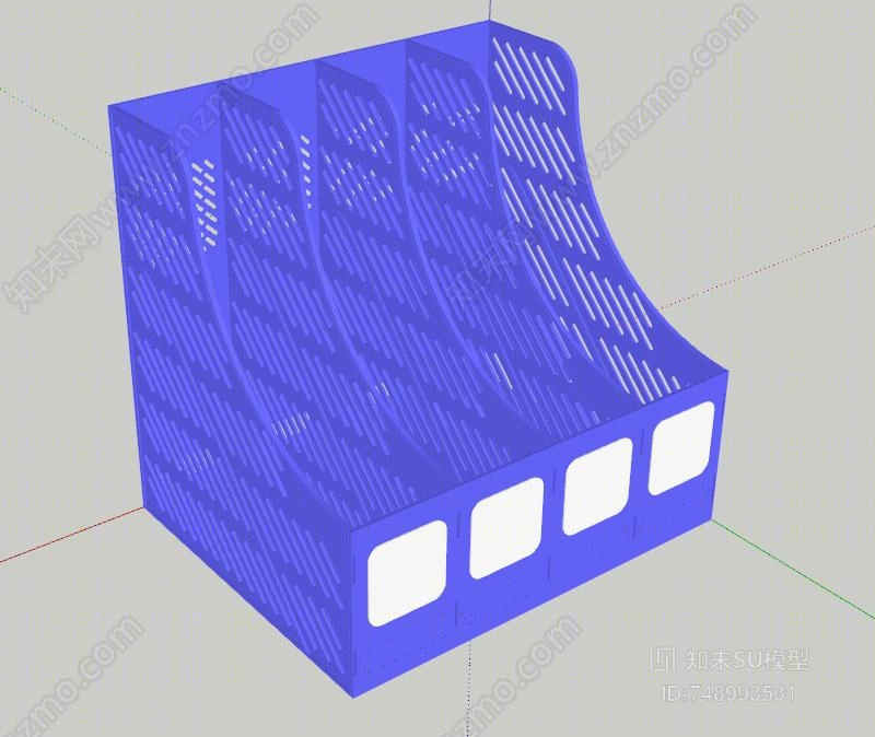 现代风格文件栏SU模型下载【ID:748993531】
