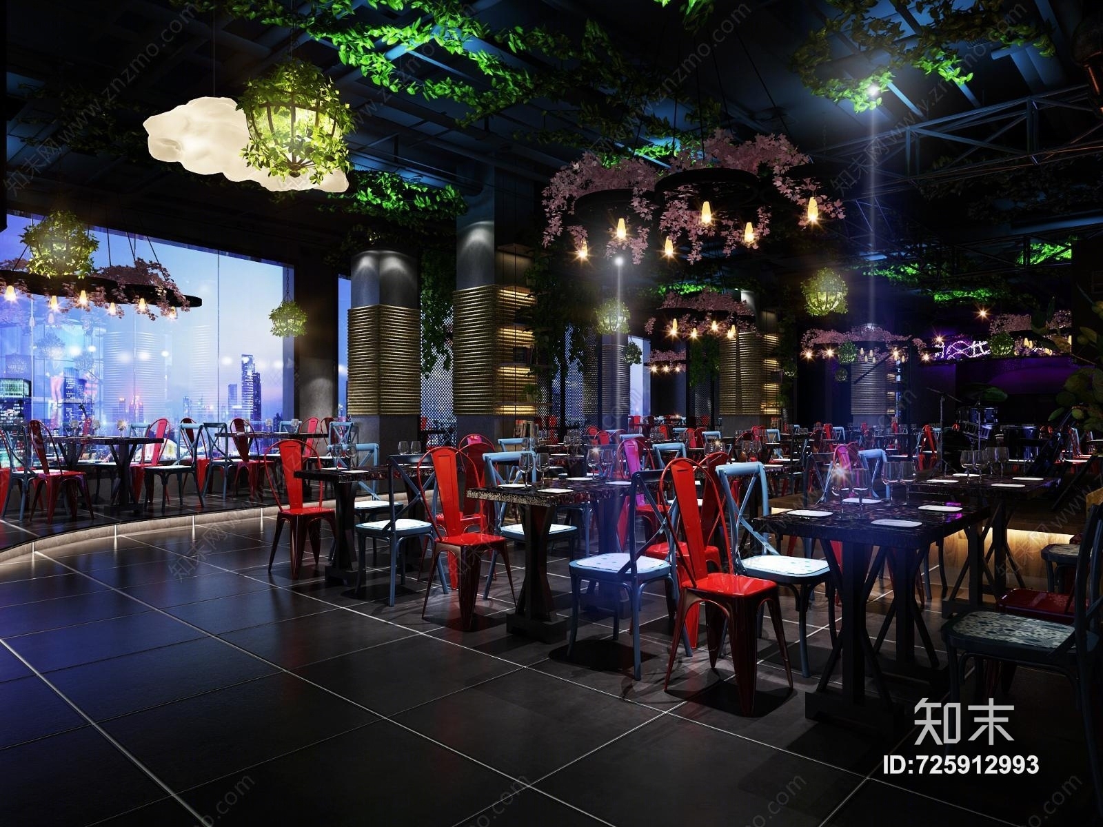 现代餐厅3D模型下载【ID:725912993】