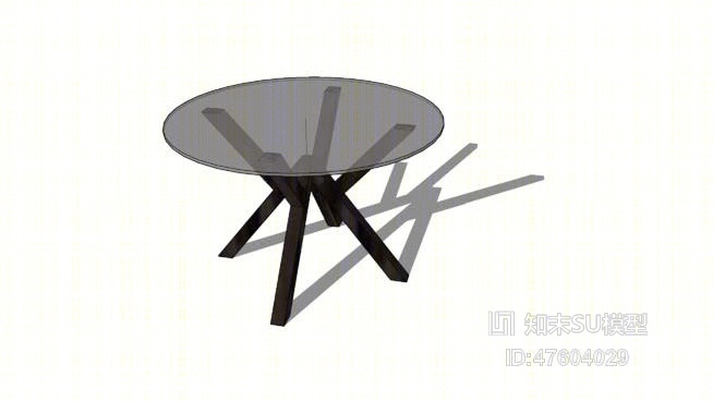 休闲桌SU模型下载【ID:419312276】