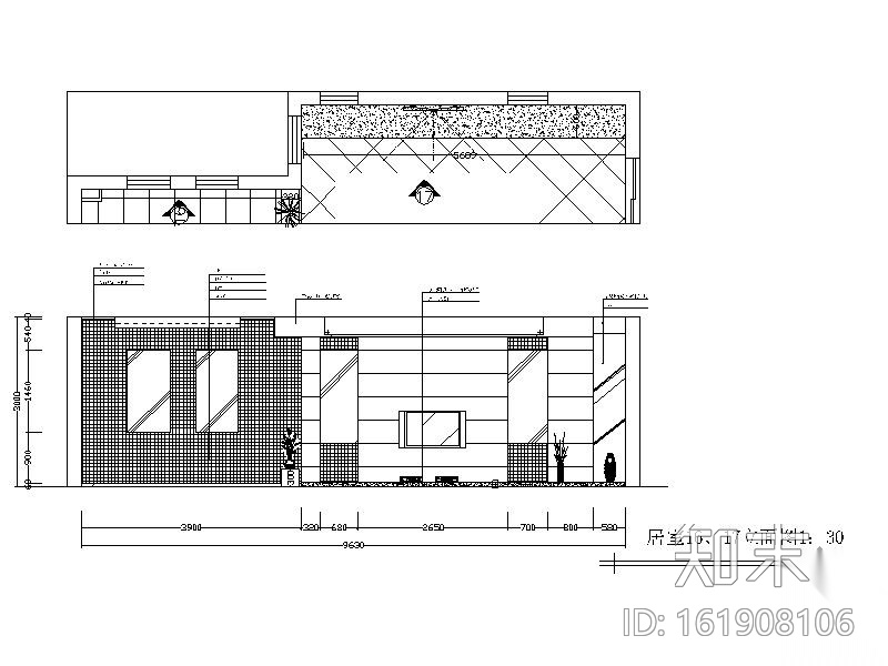 现代二层别墅设计图cad施工图下载【ID:161908106】