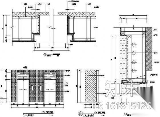 电梯厅施工图下载【ID:161815126】