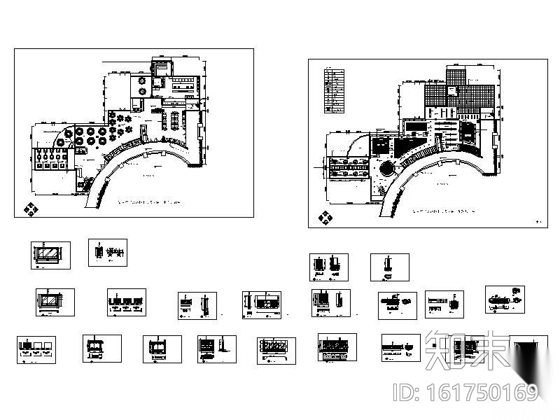 [厦门]某高速公路服务区中式餐厅装修图（含效果）施工图下载【ID:161750169】