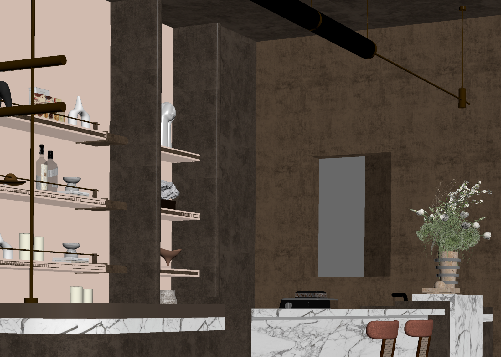 轻奢酒吧3D模型下载【ID:1214834719】