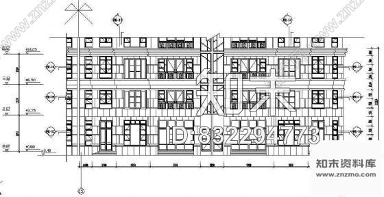 图块/节点某住宅楼外墙幕墙工程图cad施工图下载【ID:832294773】