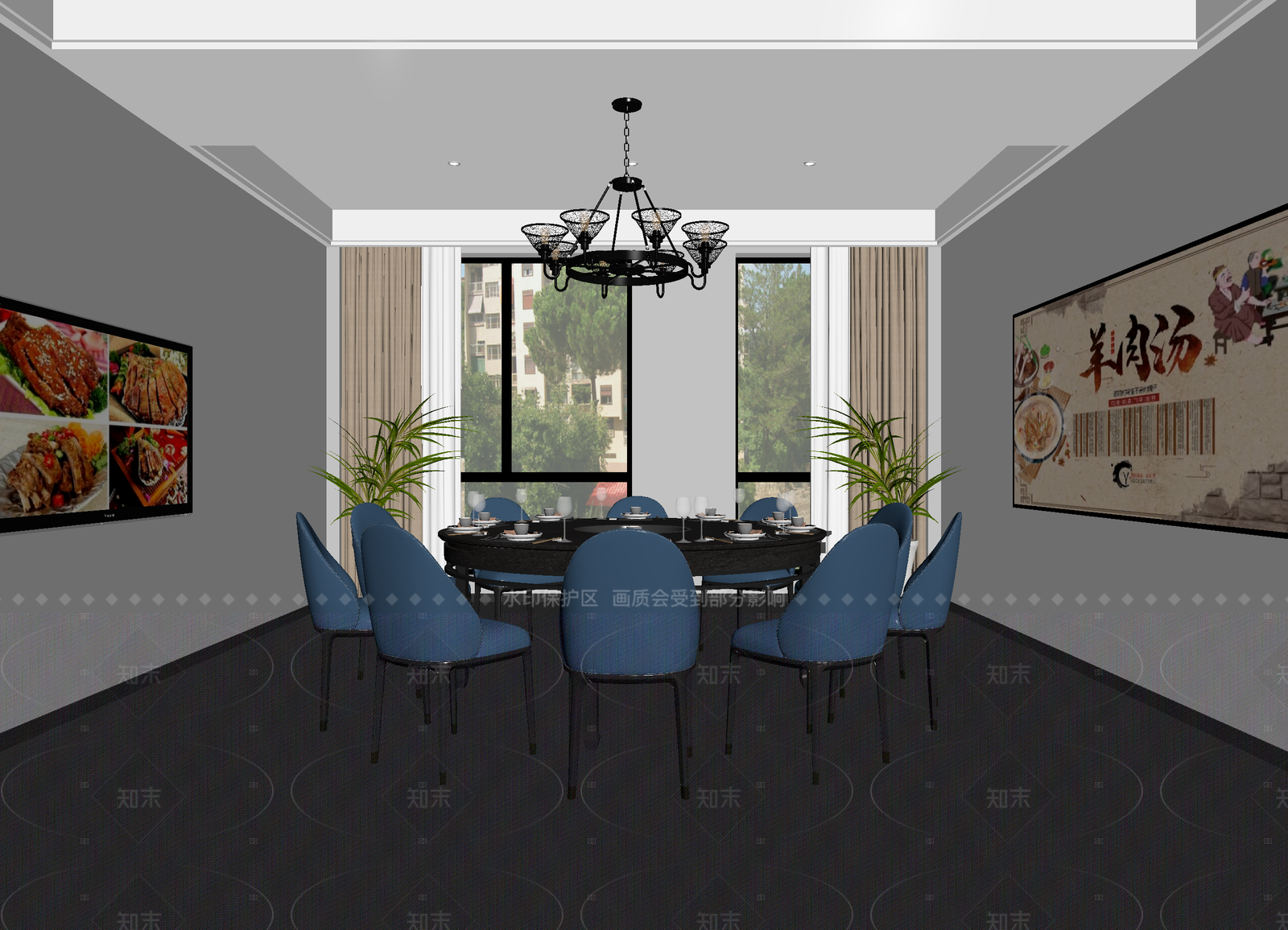 现代包厢3D模型下载【ID:1214986915】