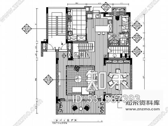 施工图安徽某山水居别墅室内设计全套施工图cad施工图下载【ID:531987393】