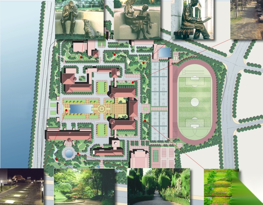 无锡第一中学校园规划及建筑设计文本cad施工图下载【ID:151560135】