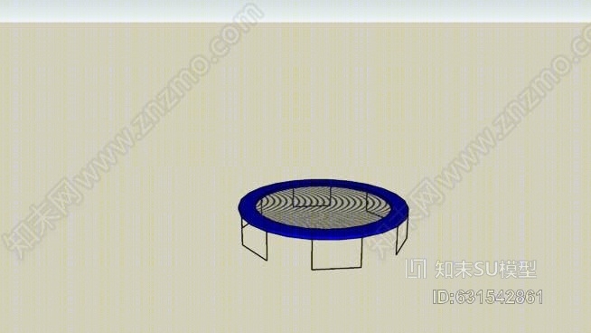 蹦床SU模型下载【ID:631542861】