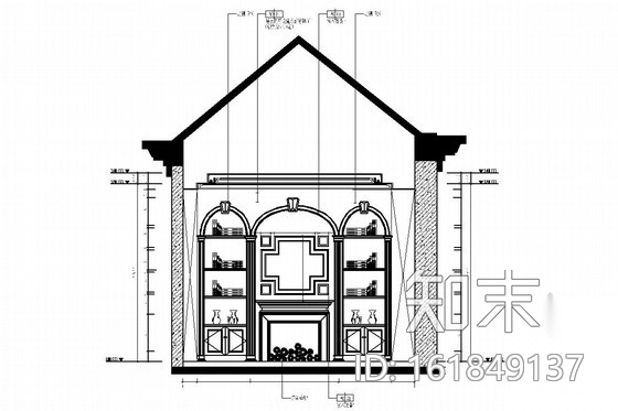 [上海]独栋豪华欧式双层别墅室内装修图cad施工图下载【ID:161849137】