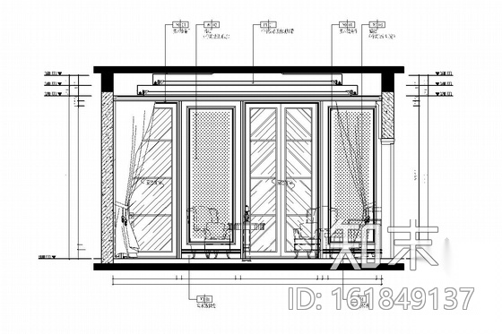 [上海]独栋豪华欧式双层别墅室内装修图cad施工图下载【ID:161849137】