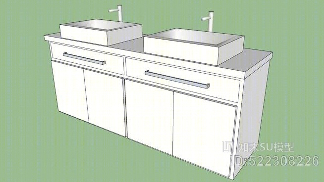 浴室柜SU模型下载【ID:522308226】