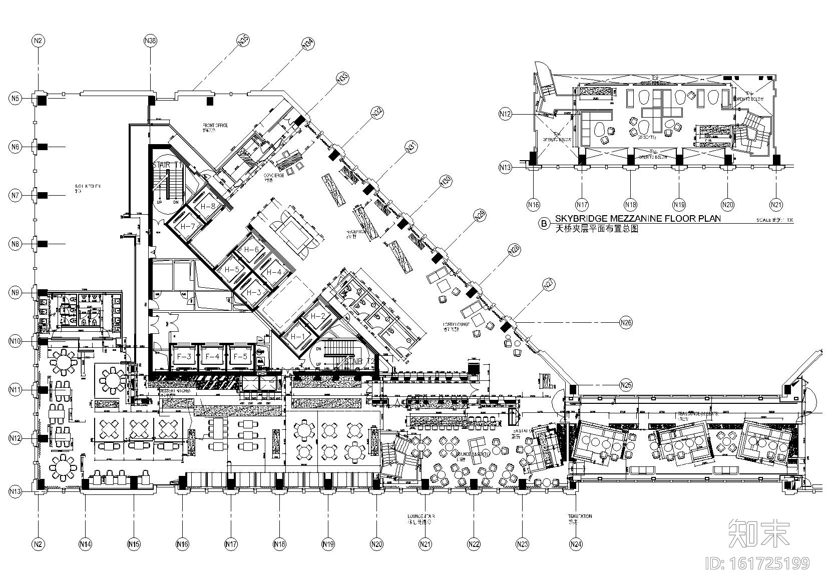 [广州]君悦酒店公区_客房区_中餐厅施工图cad施工图下载【ID:161725199】