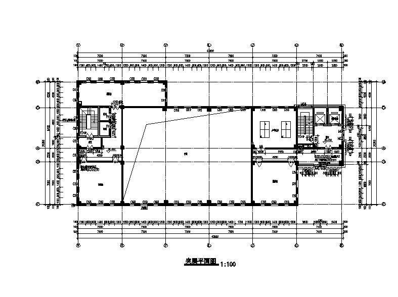 [宁夏]简欧风格值班办公室建筑施工图（含效果图）施工图下载【ID:151408184】