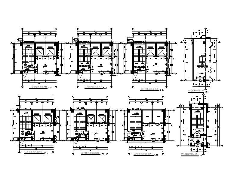 [宁夏]简欧风格值班办公室建筑施工图（含效果图）施工图下载【ID:151408184】