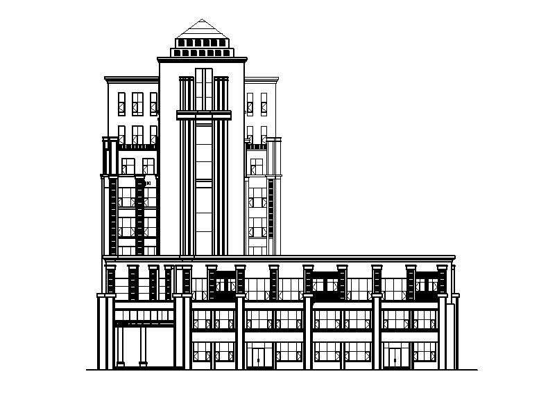 [宁夏]简欧风格值班办公室建筑施工图（含效果图）施工图下载【ID:151408184】